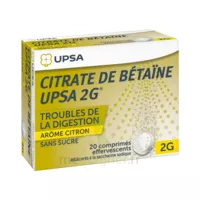 Citrate De Betaïne Upsa 2 G Comprimés Effervescents Sans Sucre Citron 2t/10 à SAINT-PRYVÉ-SAINT-MESMIN