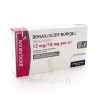 Borax/acide Borique Biogaran 12 Mg/18 Mg/ml, Solution Pour Lavage Ophtalmique En Récipient Unidose à SAINT-PRYVÉ-SAINT-MESMIN